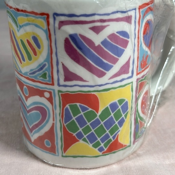 Valentines Teddy Bear Mug Hearts Love NEW Coffee Mug and mini Teddy Bear NEW - Picture 3 of 10